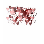 Lots of Hearts by Leslie Harlow t-shirts