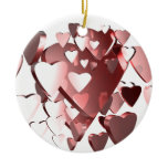 Lots of Hearts Ornament by Leslie Harlow