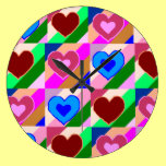 Lots of Hearts wall clocks