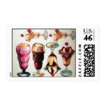 lots of ice cream sundaes postage