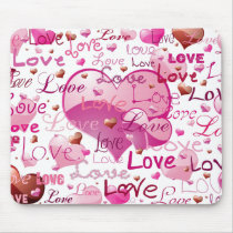 Lots of Love and Hearts mousepads by DoodleBugTees Lots of Love and Hearts mousepads