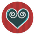 Lots Of Love Holiday Heart Stickers sticker