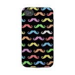 Lots of Mustaches (black) Iphone Case-Mate Iphone 4 Tough Cover