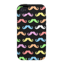 Lots of Mustaches (black) Iphone Case-Mate iPhone 4 Cases
