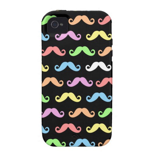 Lots of Mustaches (black) Iphone Case-Mate iPhone 4 Cases