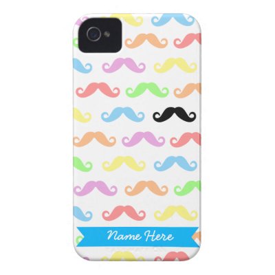 Lots of Mustaches iPhone case (customizable!) Iphone 4 Case-mate Case