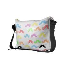 Lots of Mustaches Messenger bag
