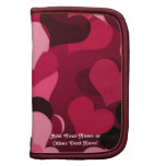 Lots of Pink Hearts, Cute Love Pattern Folio Planner