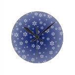 Lots of Snowflakes Wall Clock