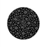 Lots of Snowflakes Wall Clock