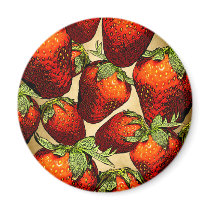 Lots of Strawberries Fridge Magnets