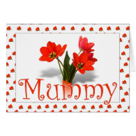 Lots of Tulips for Mum on Mothering Sunday Greeting Card