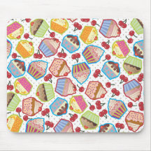Lotsa Cupcakes n Cherries Mousepad