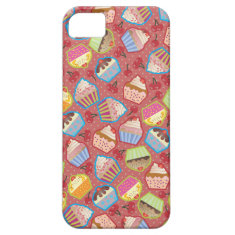 Lotsa Cupcakes n Cherries Pink iPhone 5 Case