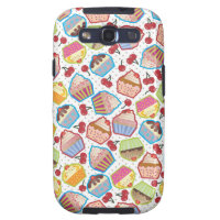 Lotsa Cupcakes n Cherries Samsung Galaxy S Case Samsung Galaxy SIII Cover