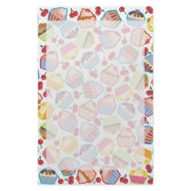 Lotsa Cupcakes n Cherries Stationery