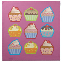 Lotsa Cupcakes Pink Napkin