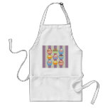 Lotsa Cupcakes Purple Stripes Apron