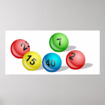 Lottery Balls Poster