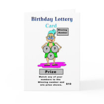 Lottery Birthday Card