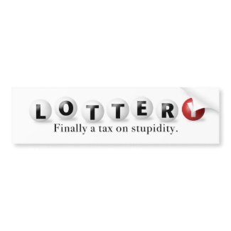 Lottery bumpersticker