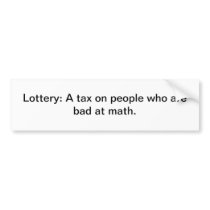 Lottery Bumper Stickers
