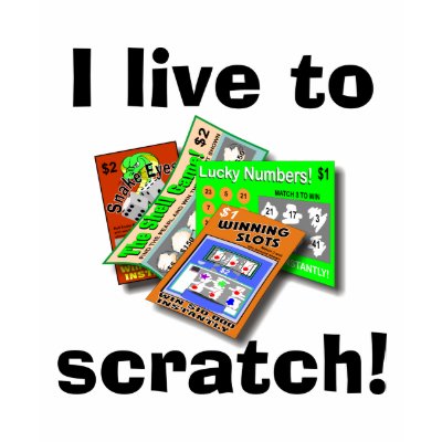 Lottery Scratch-Off light shirt by ajvjr123