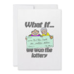 Lottery winners custom invitations