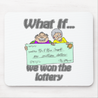 Lottery winners mouse pad
