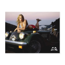 Lotti B On Top of Car Postcard by lotti_b Lotti B On Top of Car Postcard