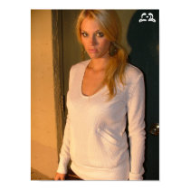 Lotti B White Sweater Poster posters