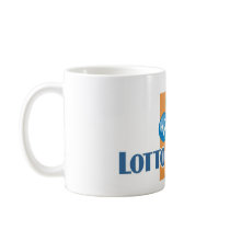 Lotto Addict's white mug
