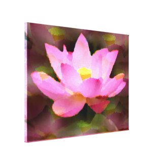 Lotus2 Stretched Canvas Print