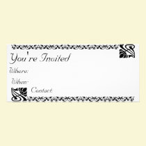 Lotus Art Nouveau Invitation invitations