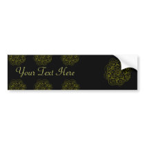 Lotus Blossom (Henna)(Gold) Bumper Sticker