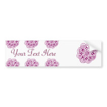 Lotus Blossom (Henna) (Pink) Bumper Sticker