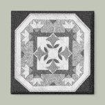 Lotus Blossom Quilt Refrigerator Magnets