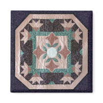 Lotus Blossom Quilt magnets by WhimsyQuilts Lotus Blossom Quilt magnets
