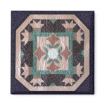 Lotus Blossom Quilt Refrigerator Magnets