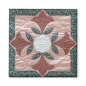 Lotus Blossom Quilt magnets by WhimsyQuilts Lotus Blossom Quilt magnets