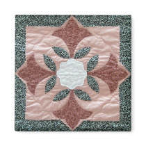 Lotus Blossom Quilt magnets by WhimsyQuilts Lotus Blossom Quilt magnets