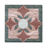 Lotus Blossom Quilt Magnets
