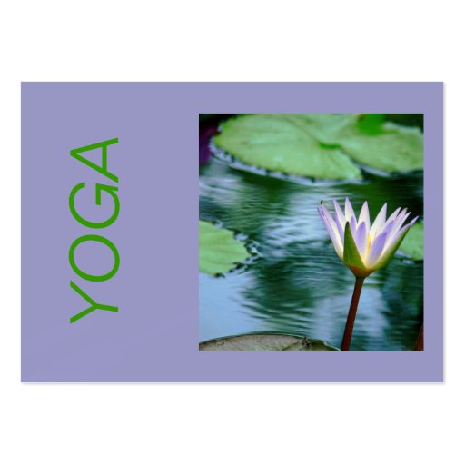 LOTUS BLOSSOM YOGA INSTRUCTION BUSINESS CARD (PHOT (front side)