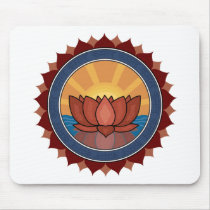 Lotus Blossom Yoga Mouse Pad