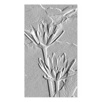 Lotus Blossoms/Embossed-Like Photo Business Card business cards