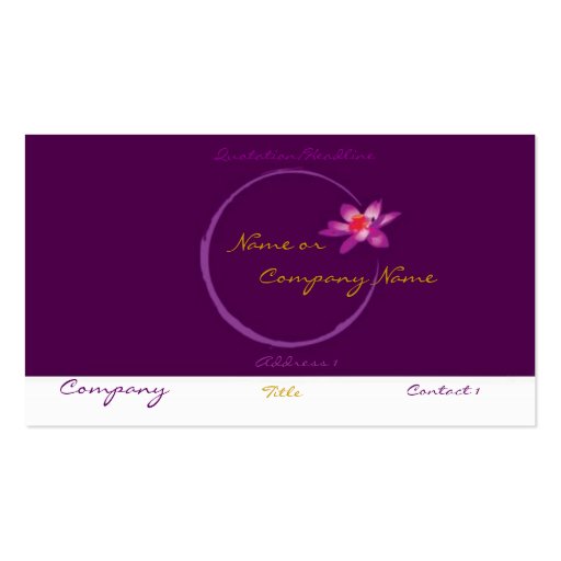 Lotus Business Card
