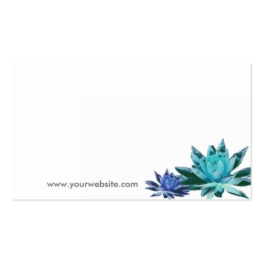 Lotus Business Card (Blue) (back side)