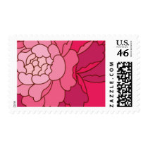 Lotus Butterfly Flower Petals by Ceci New York Postage Stamp