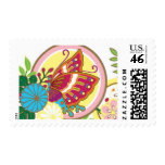 Lotus Butterfly Scene by Ceci New York Stamp