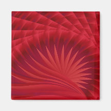 "Lotus" by Cheryl Daniels (red) Magnet